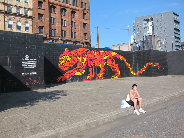 Tiger beer ad in Glasgow