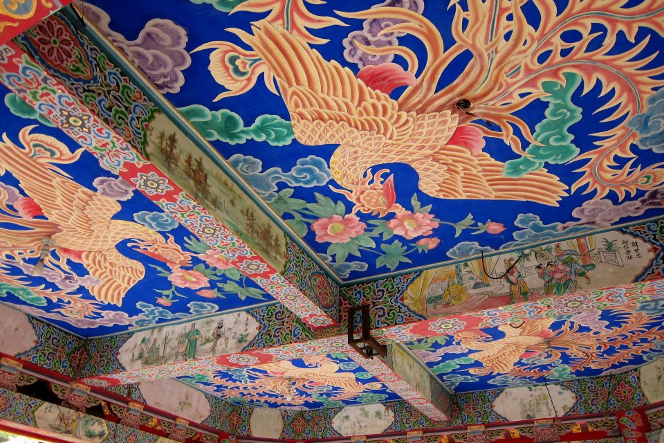 Ceiling of Guandu Temple, Taipei