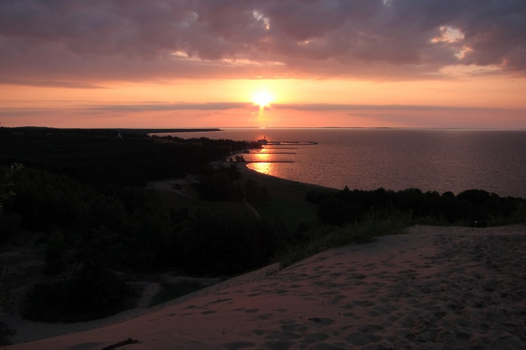 sunrise over curonian spit