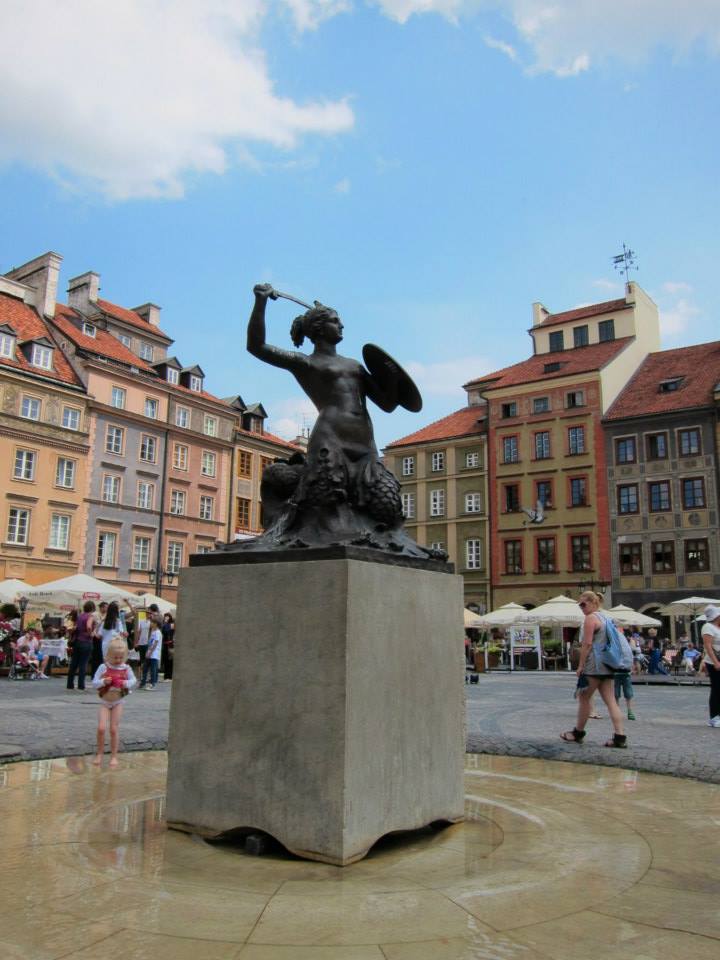 Mermaid in Warsaw old town