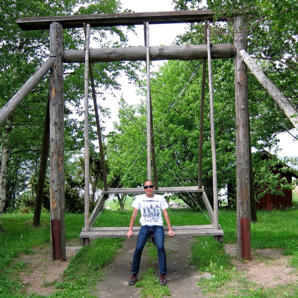 Estonian swing in Turbuneeme, Estonia
