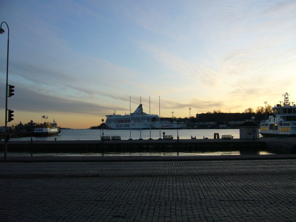 Sunset over the harbour