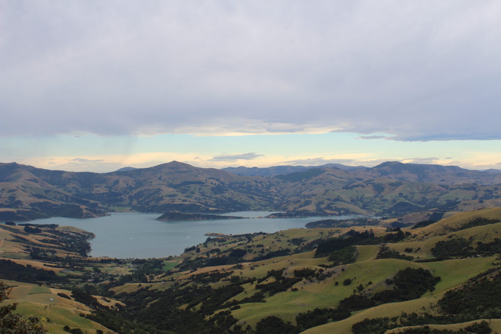 Akaroa view from Hilltop Tavern