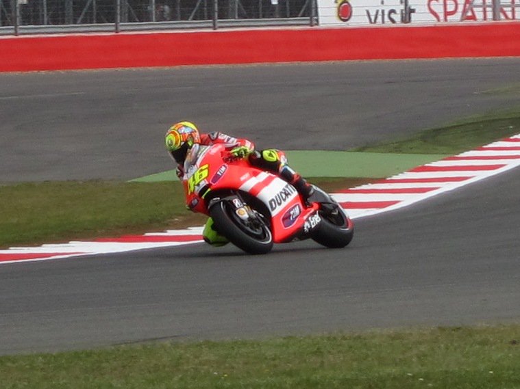 Valentino Rossi at Silverstone