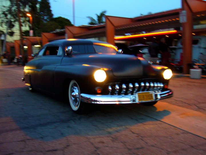 1949 Mercury at a car meeting in Burbank