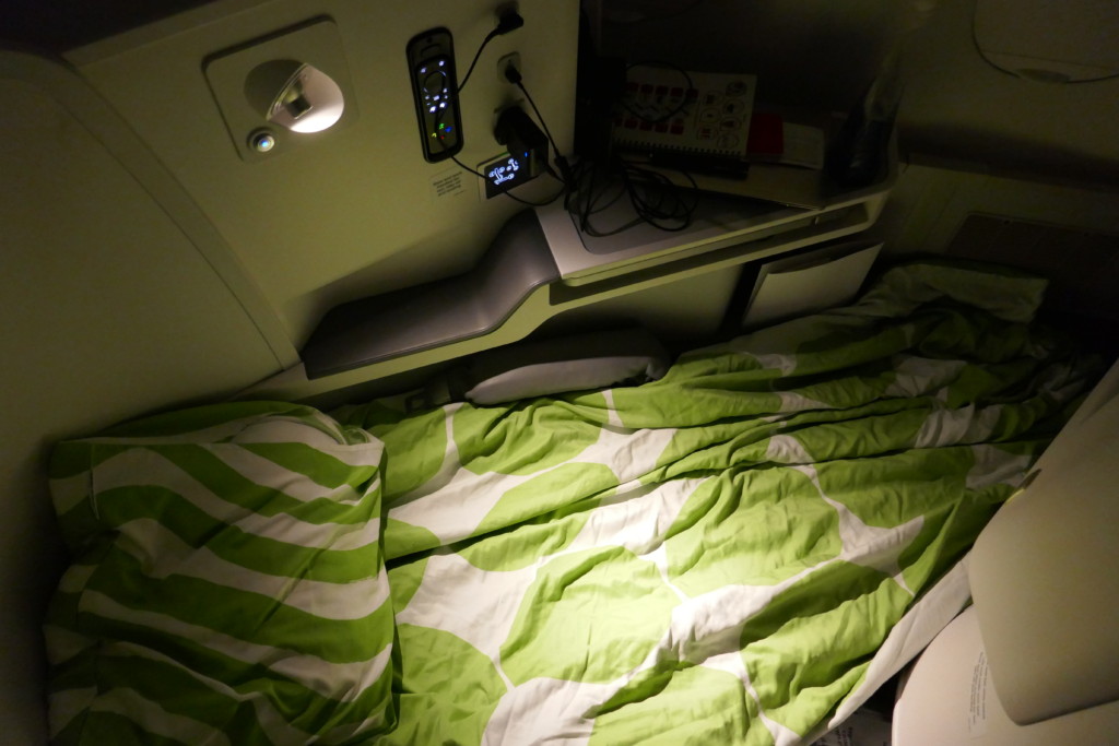 Finnair flat bed