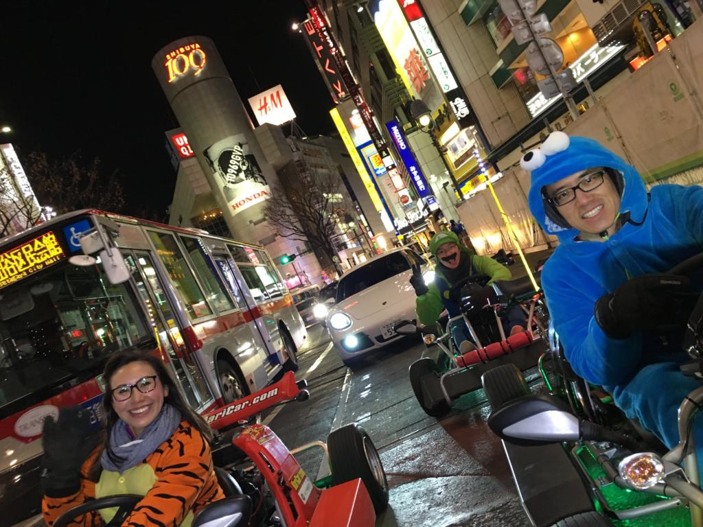 MariCar in Shibuya crossing