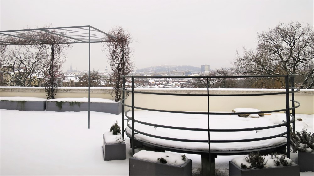 Villa Tugendhat winter skyline